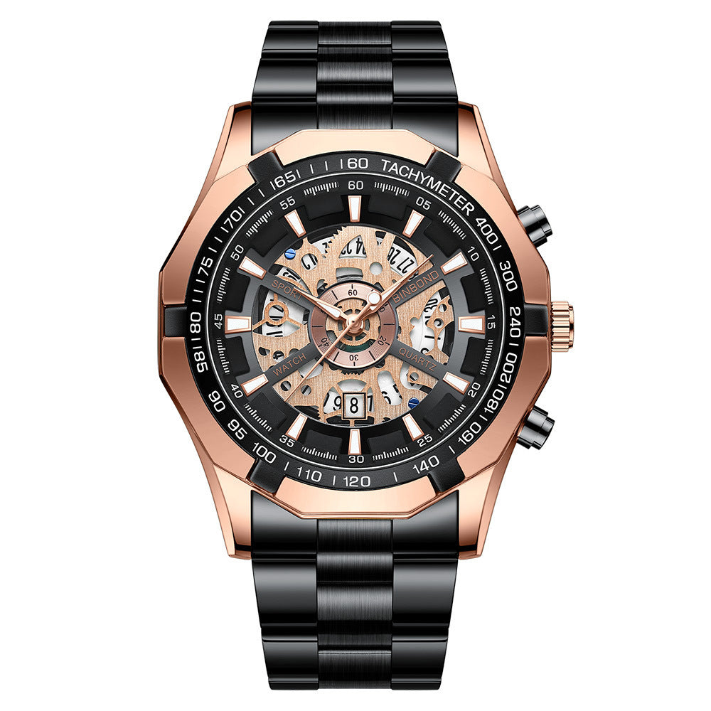 Montre Homme Mécanique – Étanche, Lumineuse & Élégante