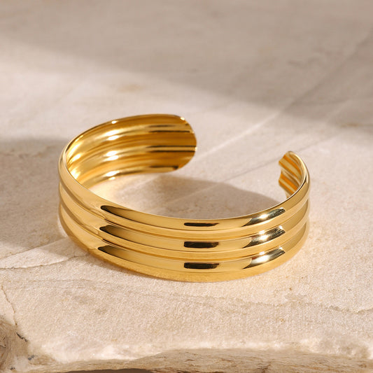 Women's Round Titanium Steel Bracelet 