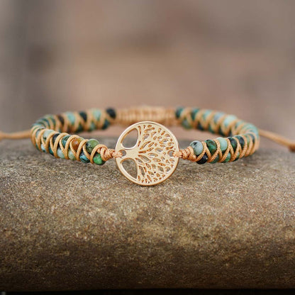 Bracelet Arbre de Vie avec  Pierres naturelles