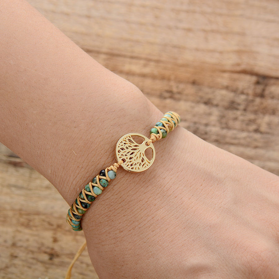 Bracelet Arbre de Vie avec  Pierres naturelles