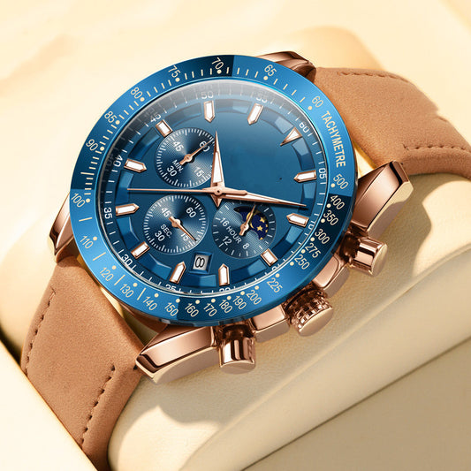 Montre Homme à Quartz Multifonction,