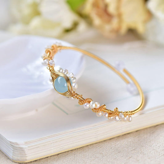 Bracelets en Perles pour Femmes – Plaqué Or, Style Vintage