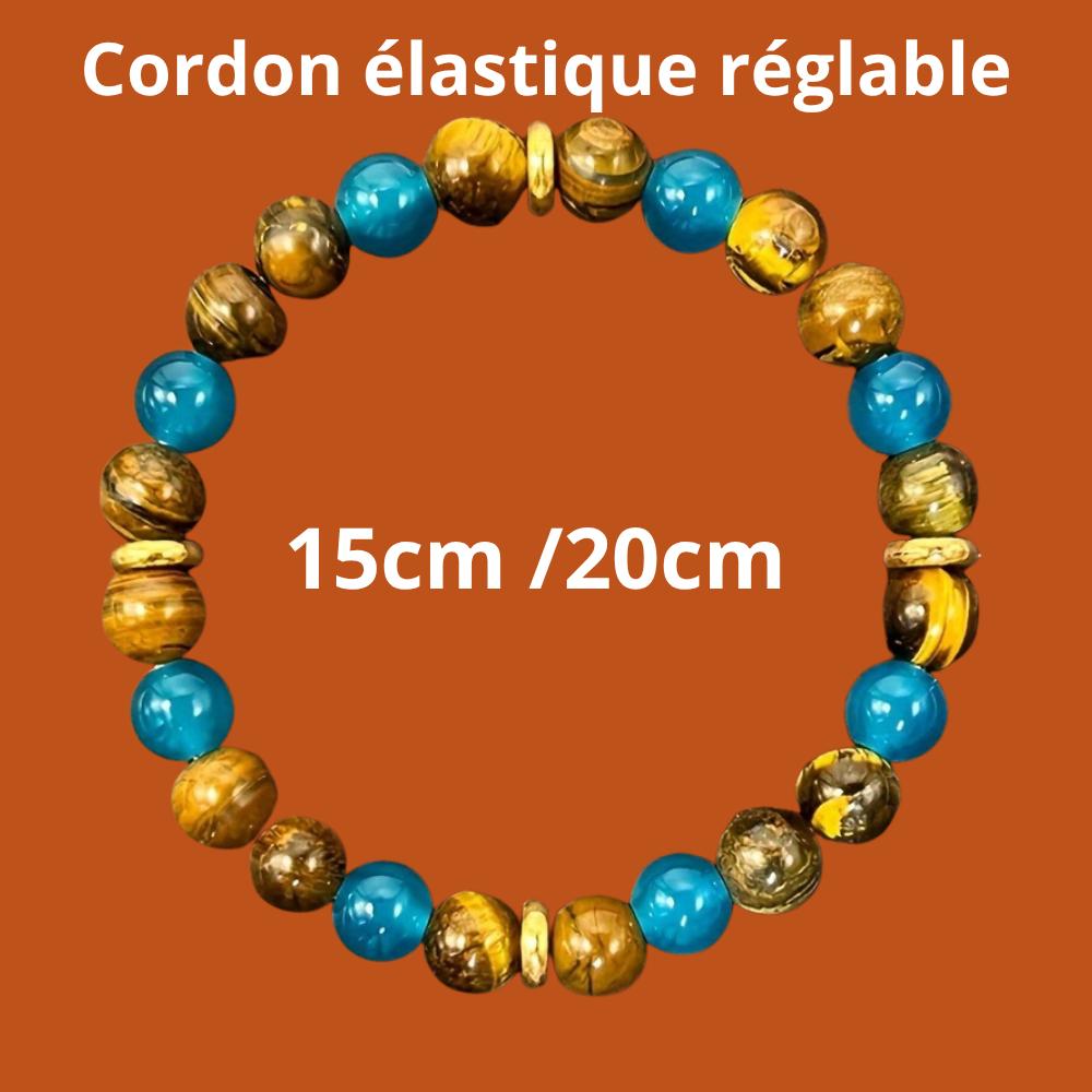 A tiger's eye stone bracelet that attracts wealth