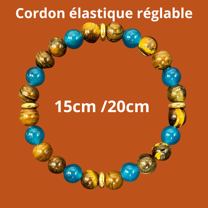 A tiger's eye stone bracelet that attracts wealth