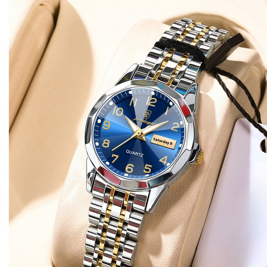 Montre Femme Étanche à Double Calendrier