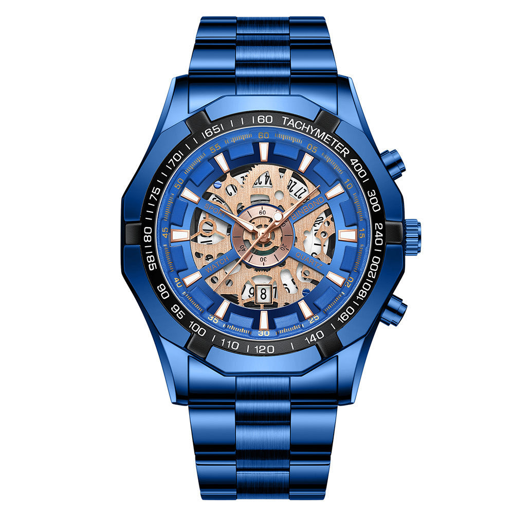 Montre Homme Mécanique – Étanche, Lumineuse & Élégante