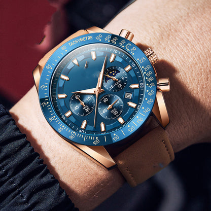Montre Homme à Quartz Multifonction,