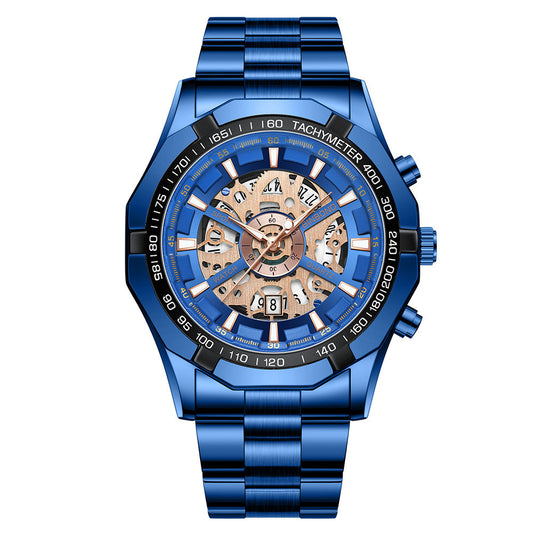 Montre Homme Mécanique – Étanche, Lumineuse & Élégante