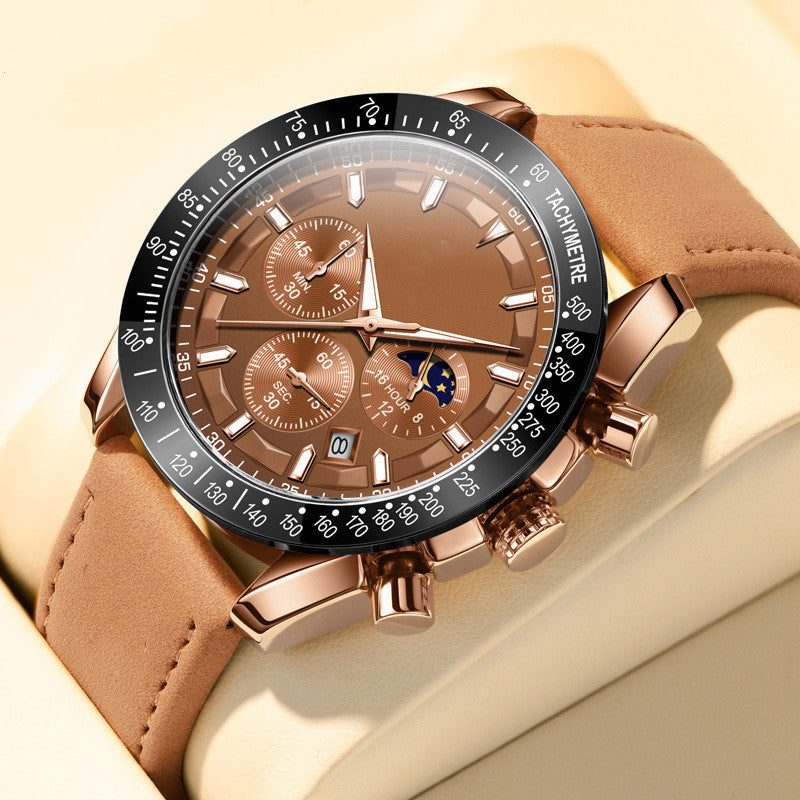 Montre Homme à Quartz Multifonction,